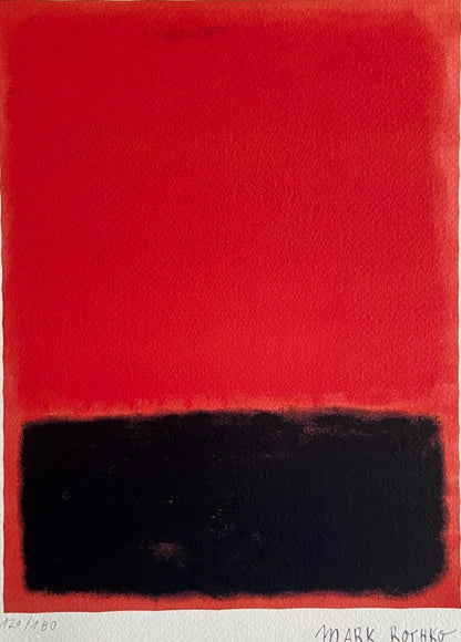 Mark Rothko Lithograph Coa Signed Numbered Limited 180 Ex Stamp