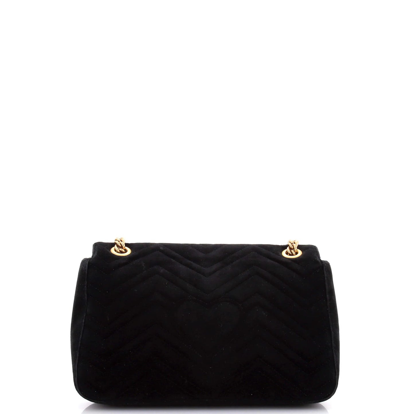 Gucci Gg Marmont Flap Bag Embroidered Matelasse Velvet Medium