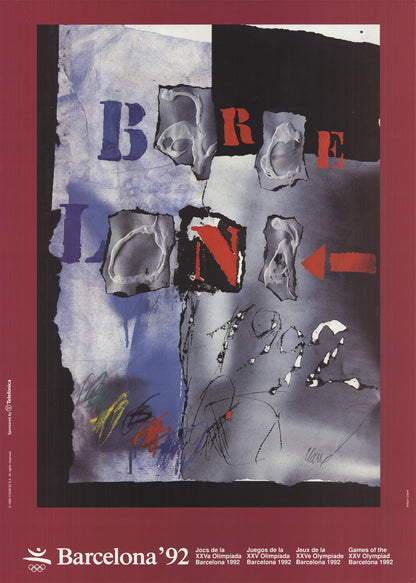Antoni Clave Olympics Barcelona " Offset Lithograph Contem
