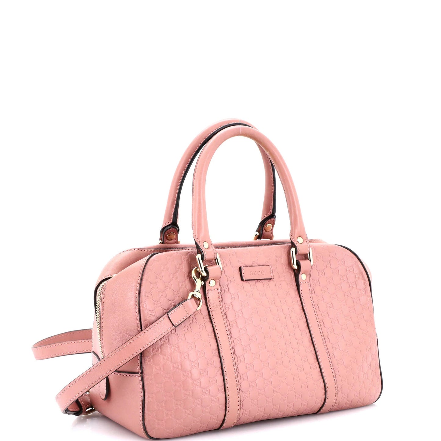 Gucci Convertible Top Handle Crossbody Bag Microguccissima Leather Medium