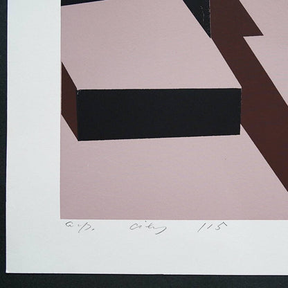 Risaburo Kimura Signed Original Serigraph Screenprint City-115 Edition Ap 1970