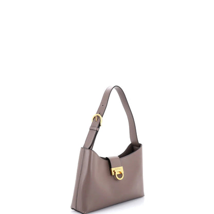 Salvatore Ferragamo Trifolio Shoulder Bag Leather East West