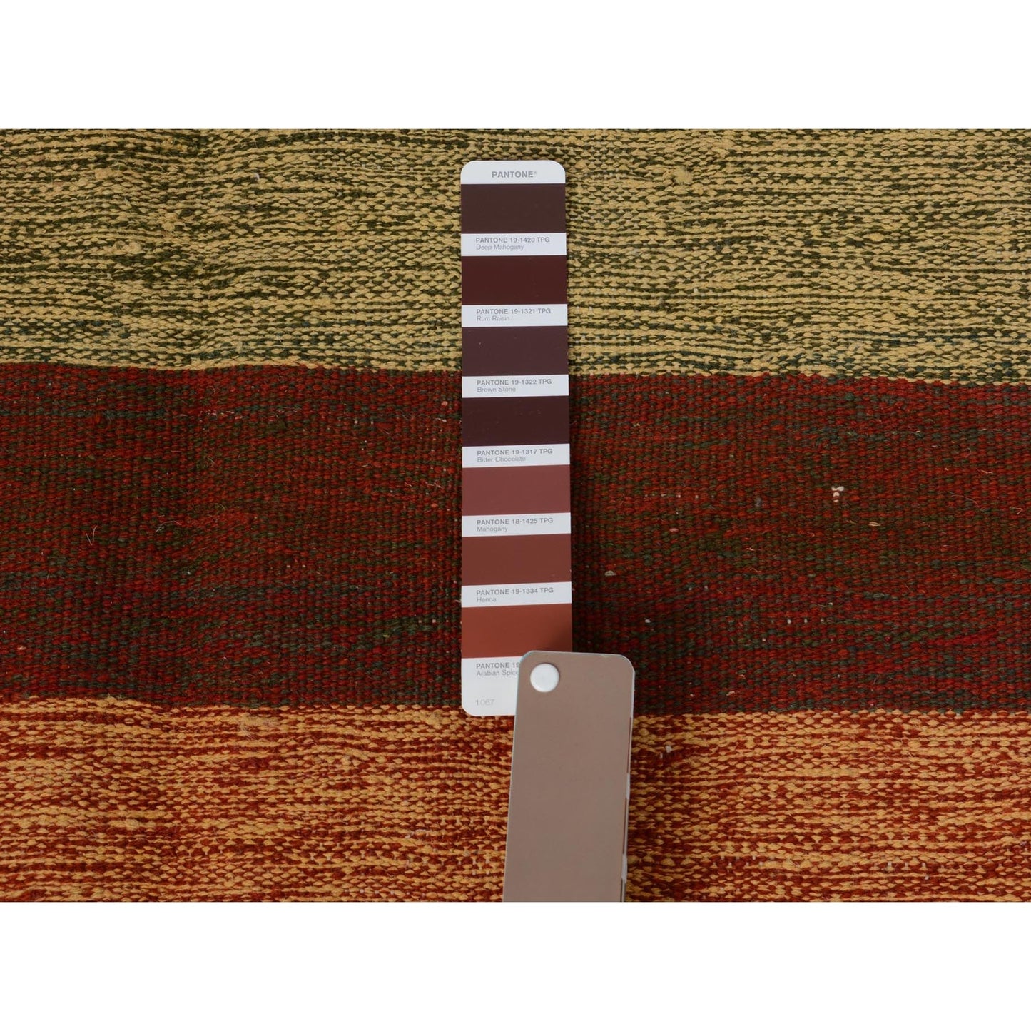 4'9"X8' Colorful Afghan Reversible Kilim Pure Wool Hand Woven Striped Rug