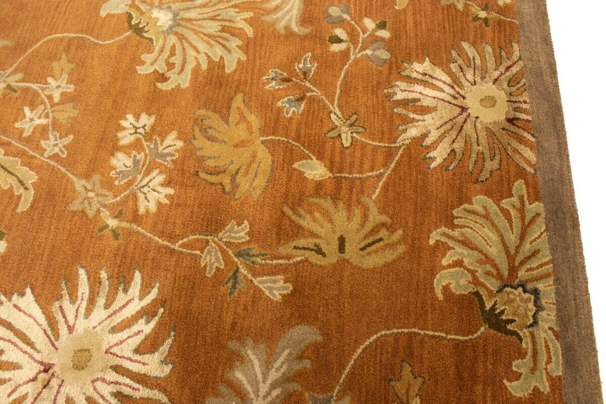 10X13 Ft Hand-Tufted Oriental Rug Floral Design