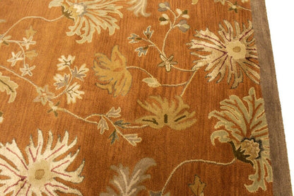 10X13 Ft Hand-Tufted Oriental Rug Floral Design