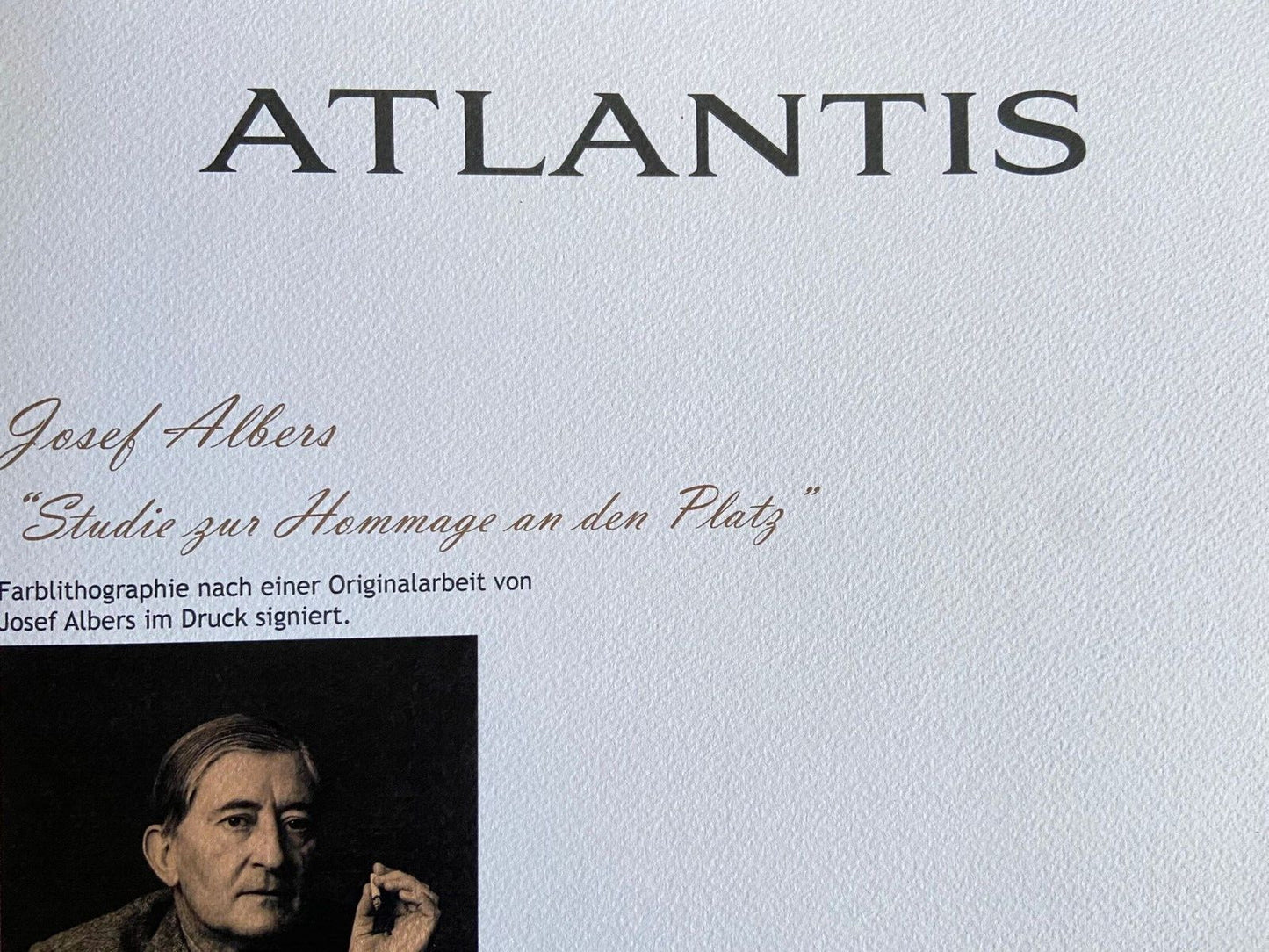 Josef Albers Lithograph Coa Numbered Signed Op - Le Corbusier