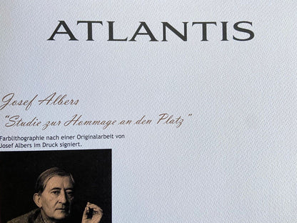 Josef Albers Lithograph Coa Numbered Signed Op - Le Corbusier