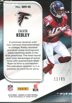 Calvin Ridley 2018 Panini Rookie And Stars Stellar Rookies Pink Rookie Card