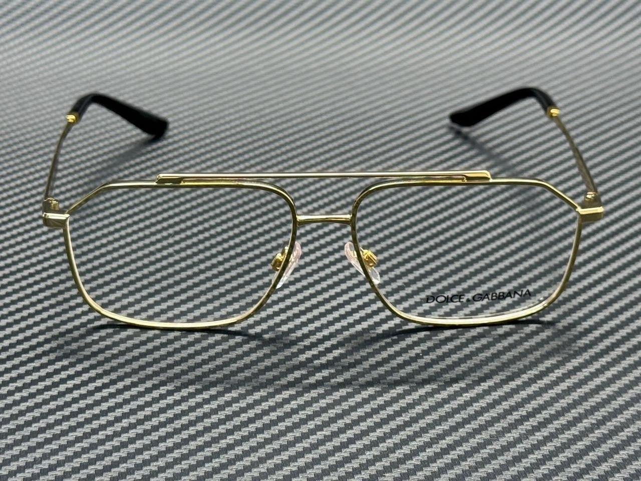 DOLCE & GABBANA DG1364 02 Gold Metal Men's 58 mm Eyeglasses