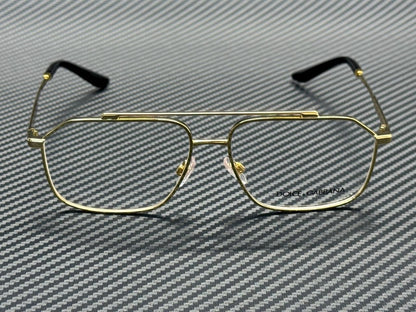 DOLCE & GABBANA DG1364 02 Gold Metal Men's 58 mm Eyeglasses