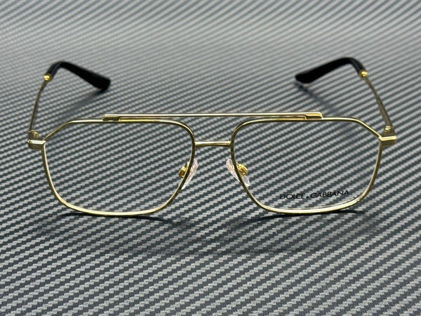 DOLCE & GABBANA DG1364 02 Gold Metal Men's 58 mm Eyeglasses