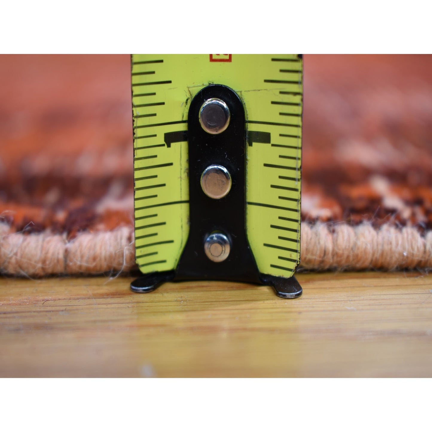 5'X11'2" Gallery Size Overdyed Farsian Meleyir Worn Wool Hand Knotted Rug