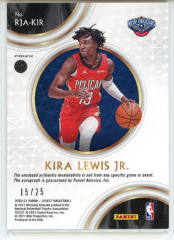 Kira Lewis Jr. Autographed 2020-21 Panini Select