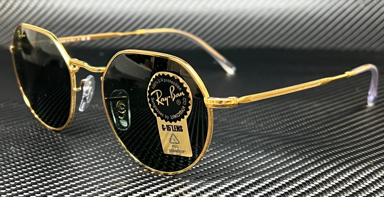 RAY BAN RB3565 919631 Gold Round 53 mm Unisex Sunglasses