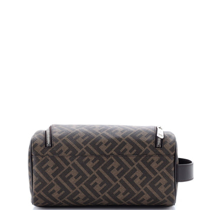 Fendi Toiletry Case With Handle Zucca Coated Canvas Medium