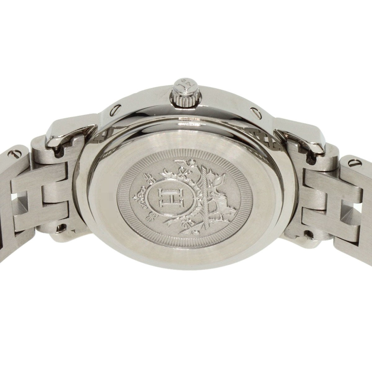 Hermes Clipper Nacre 12P Diamond Watches Cl4.230 Stainless Steel/Stainless