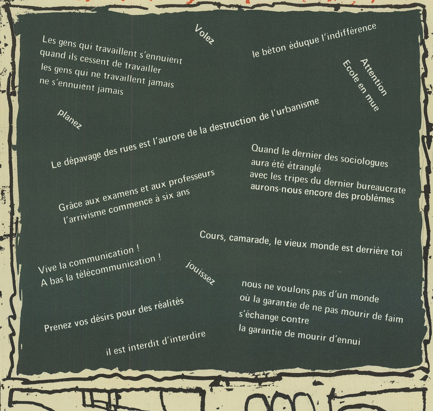 Pierre Alechinsky L'Imagination Prend Le Pouvoir " Offset Lithograph 196