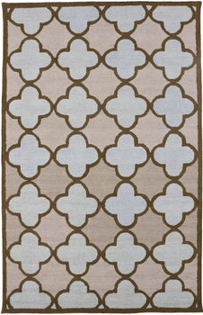 Multicolored Trellis Design 5X8 Hand-Tufted