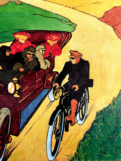 Umberto Boccioni Lithograph Coa Signed Pen Numbered 180Ex