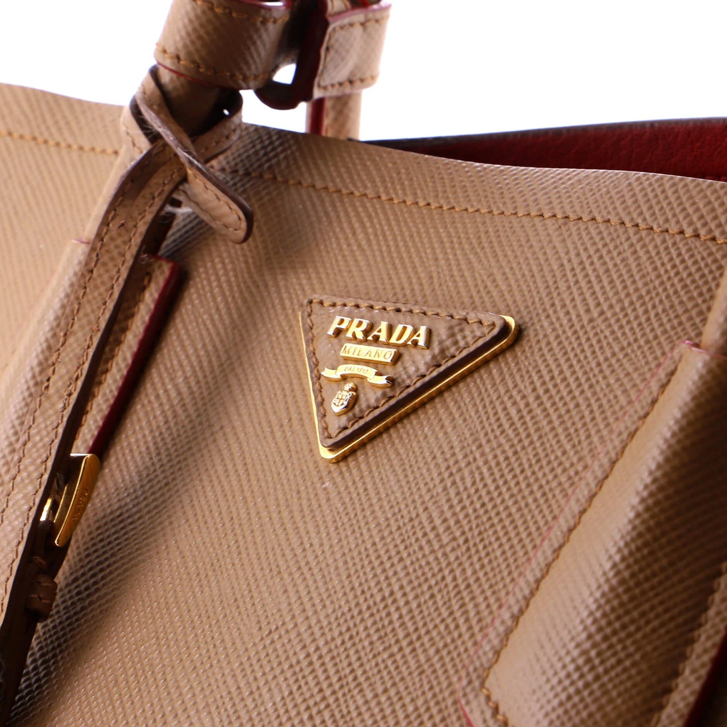 Prada Cuir Double Tote Saffiano Leather Large