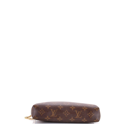 Louis Vuitton Pallas Clutch Monogram Canvas With Leather