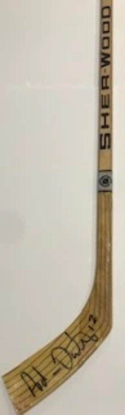 Adam Oates Signed Game Used Sher-Wood 9030 Hockey Stick