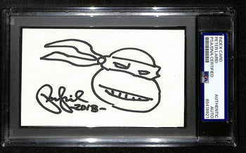 Peter Laird Signed/Inscribed Index Card