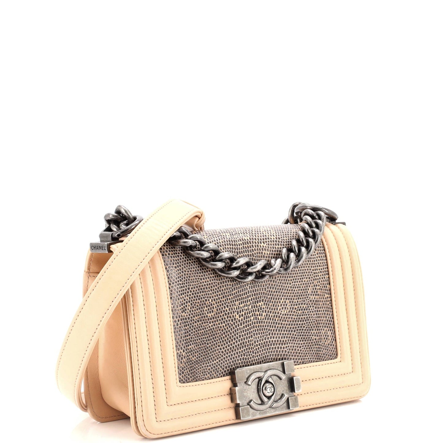 Chanel Boy Flap Bag Lizard Small