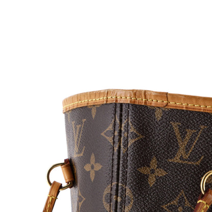 Louis Vuitton Neverfull Nm Tote Monogram Canvas Mm