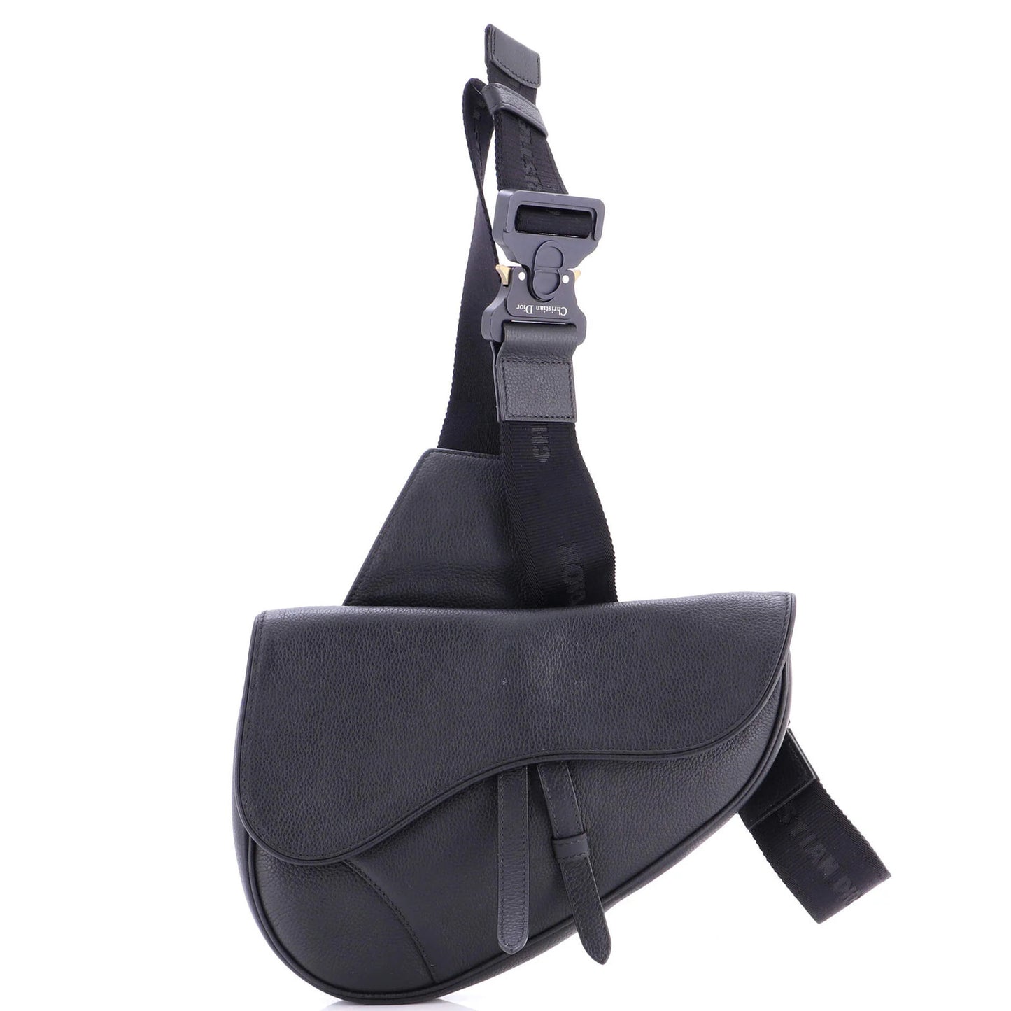Christian Dior Saddle Crossbody Bag Leather Mini