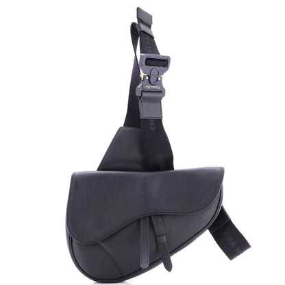 Christian Dior Saddle Crossbody Bag Leather Mini