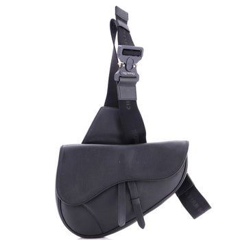 Christian Dior Saddle Crossbody Bag Leather Mini