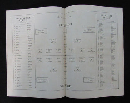 1928 Rose Bowl Pittsburgh Vs. Stanford College