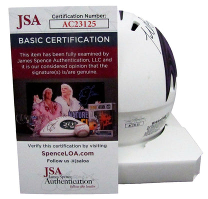 Terrell Suggs Autographed Mini Ravens Lunar Eclipse Football Helmet Jsa