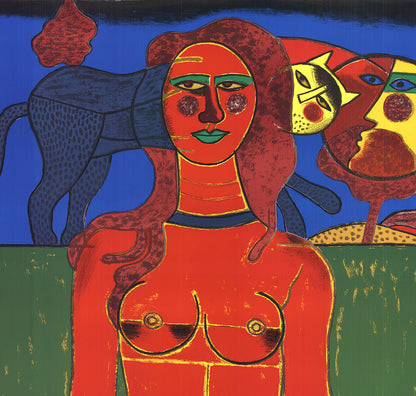 Corneille La Sensualite Du Sensible " Serigraph Contemporary