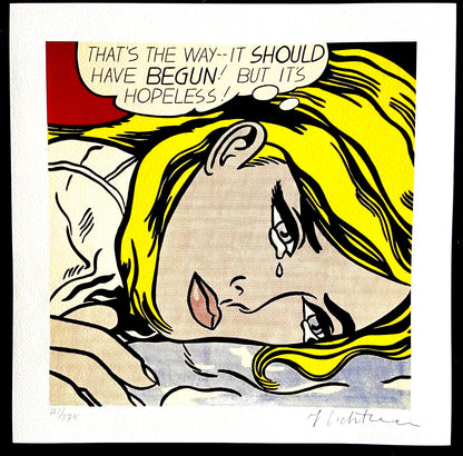 Roy Lichtenstein Lithograph Coa Signed Numbered