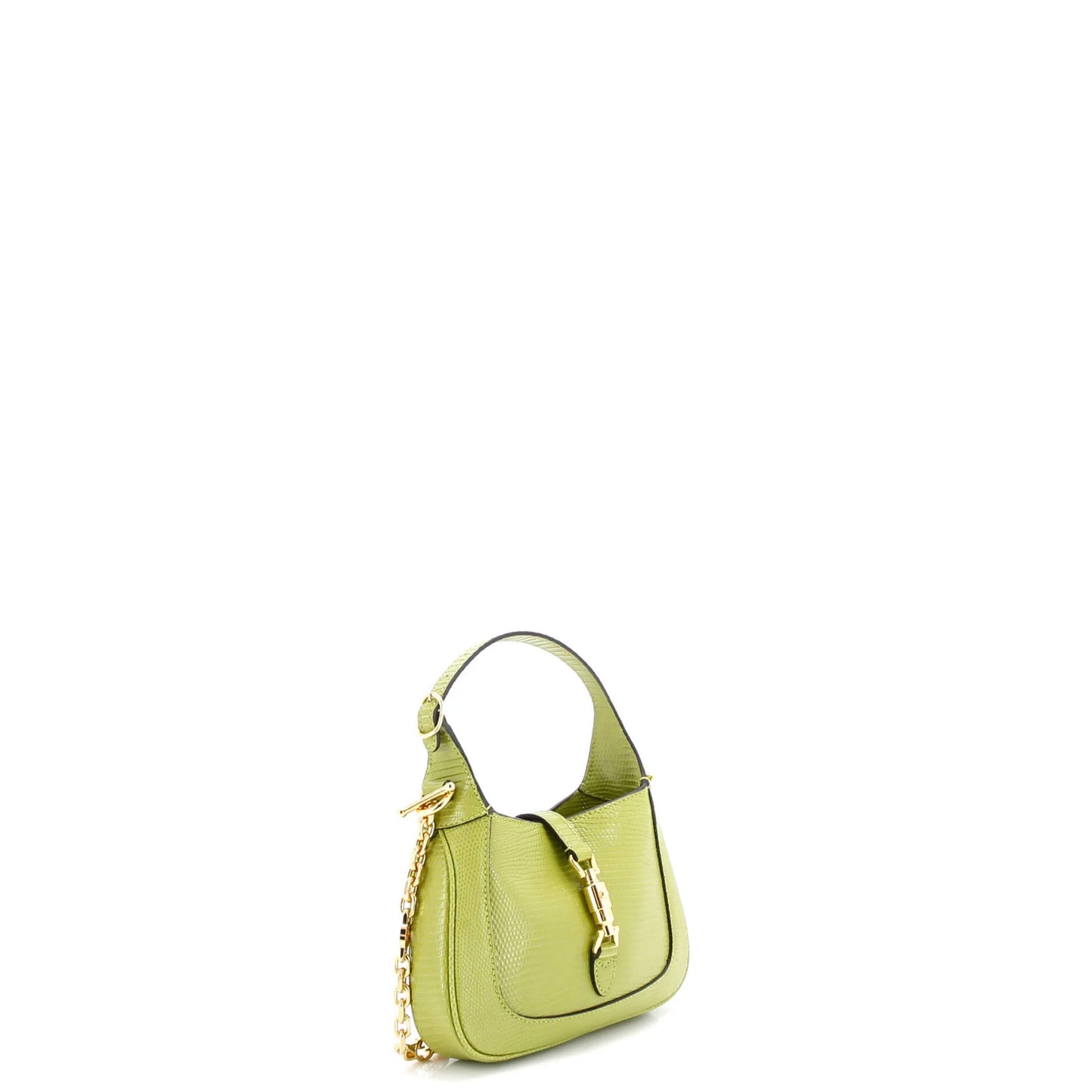 Gucci Jackie 1961 Chain Hobo Metallic Lizard Mini