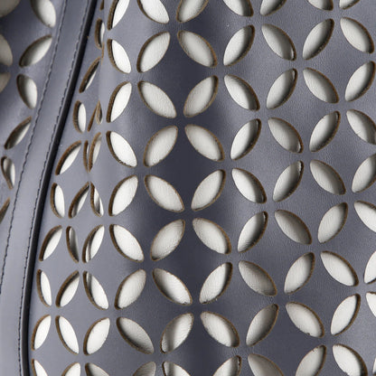 Alaia Side Snap Tote Laser Cut Leather