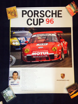 Original Vintage Rare Race Poster Porsche Cup