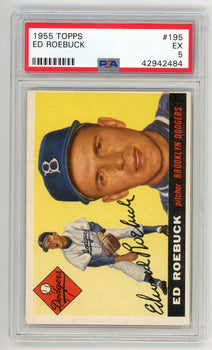 Ed Roebuck 1955 Topps #195 Psa 5