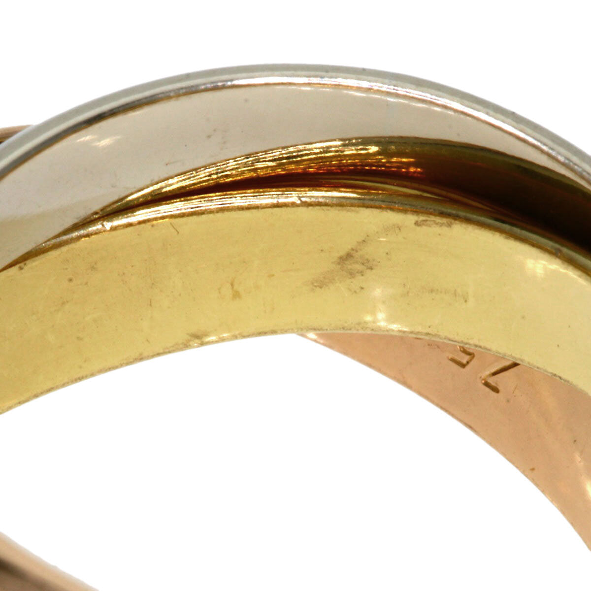 Cartier Ring Trinity Lm #50 K18 Yellow Gold K18