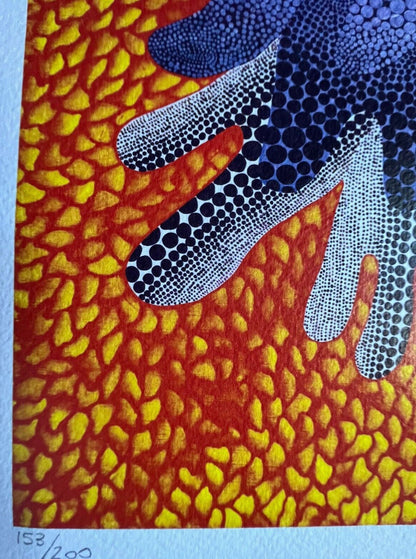 Yayoi Kusama Lithograph Coa (Mori Art Museum) Numbered Limited