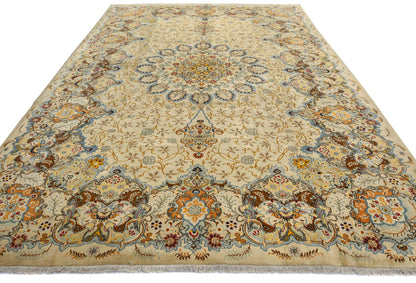 Handmade Semi-Antique Oriental Rug Beige