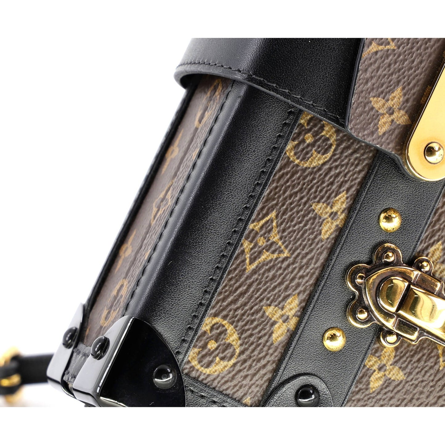 Louis Vuitton Petite Malle Handbag Monogram Canvas