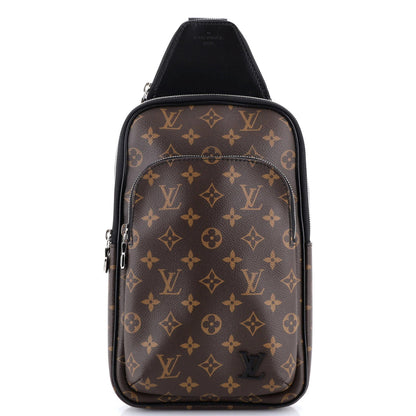 Louis Vuitton Avenue Sling Bag Macassar Monogram Canvas