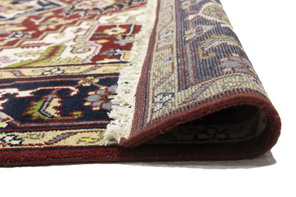 Heriz Serapi Oriental Rug Floral Style Large