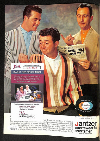 Arnold Palmer Signed/Autographed Sep 1962 Golf