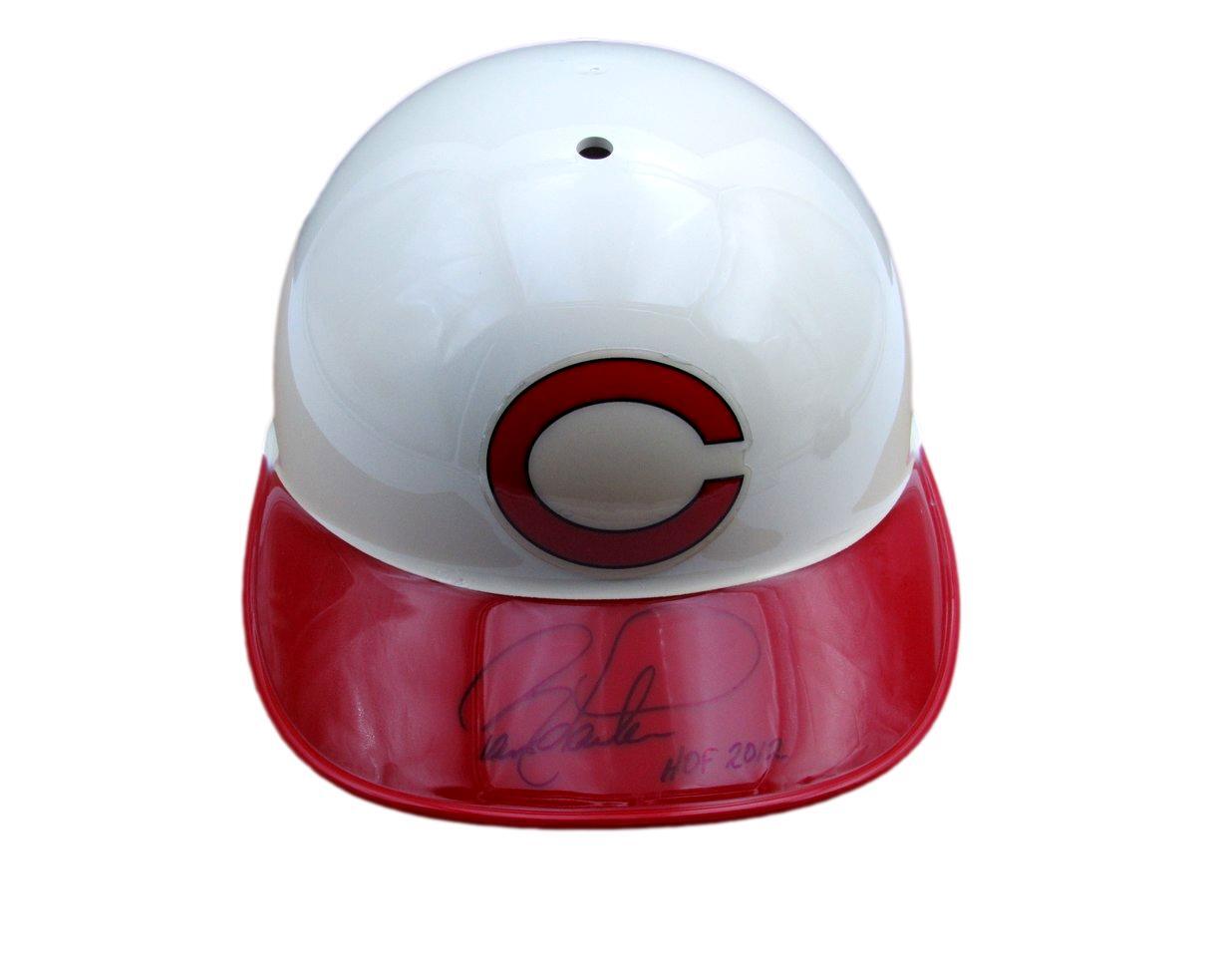 Barry Larkin Hof Signed/Insc Mlb Batting Helmet Reds Size 7 3/8 Psa/Dna 193128