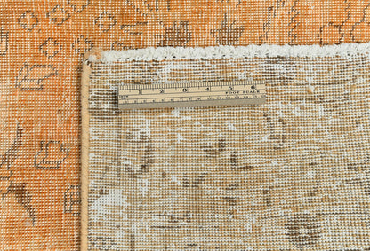 Antique Distressed Floral Vintage Oriental Rug Classic Farmhouse Carpet 6'4X9 ft