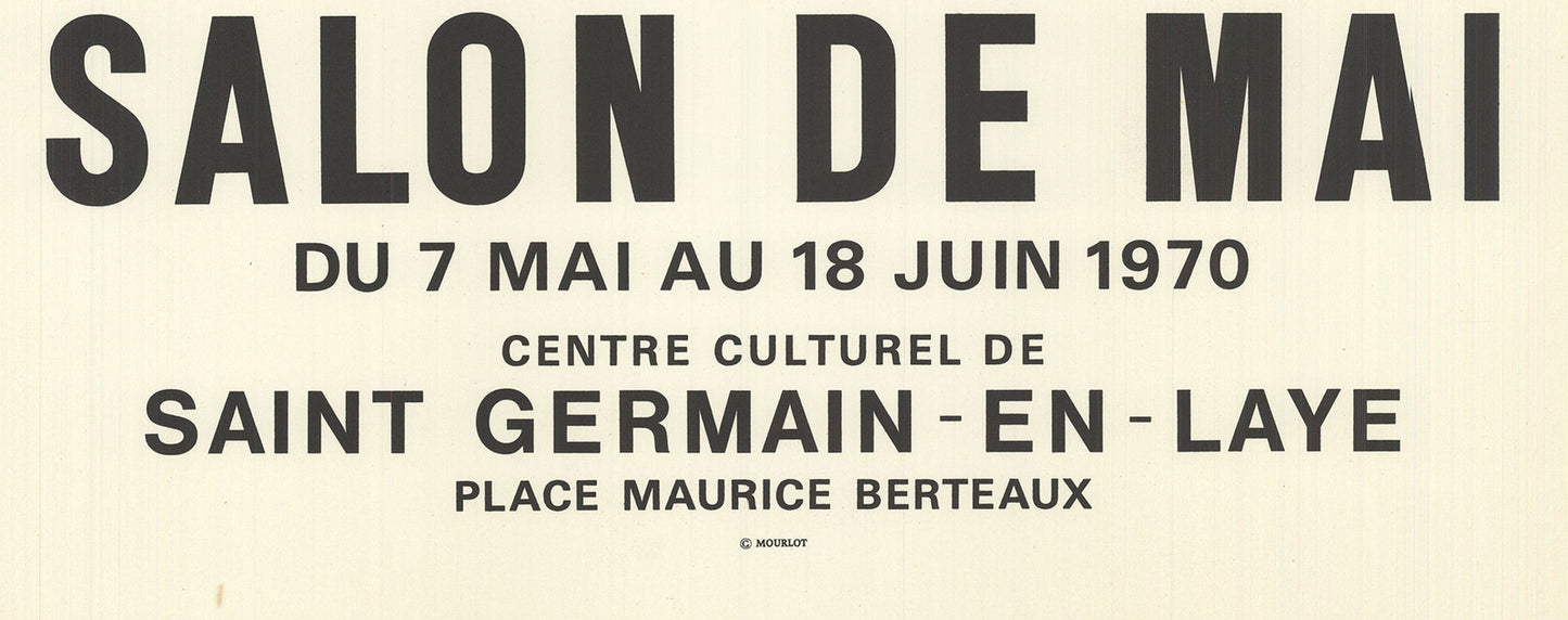 Pablo Picasso Salon De Mai " Lithograph Cubism Brown Green Blue